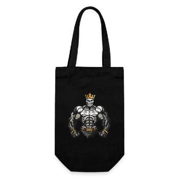 Skeleton Muscles Bodybuilding King - Gift Bag for Bottles - black - Front