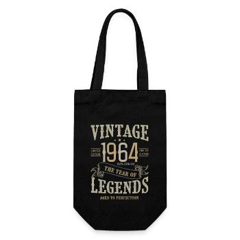 1964 Birthday Vintage Born Legends Born 1964 - Gift Bag for Bottles - black - Front