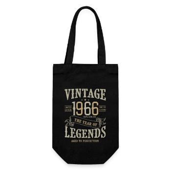 1966 vintage vintage anniversary 1966 - Gift Bag for Bottles - black - Front
