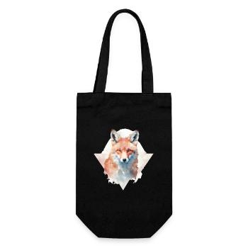 Fuchs - Geschenkbeutel für Flaschen - Schwarz - Vorne