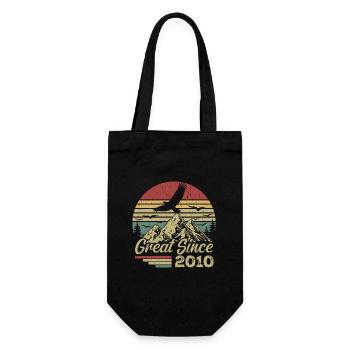 Vintage 2010 Cadeau D’anniversaire 2010 Retro 2010 - Sac à bouteille - noir - Devant