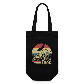 Vintage, 1990er Jahre, Retro, Geburtstagsgeschenk der 1990er Jahre - Geschenkbeutel für Flaschen - Schwarz - Vorne