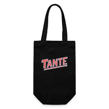 Tante Athletic Fitness Liebe Stärke Shirt - Geschenkbeutel für Flaschen - Schwarz - Vorne