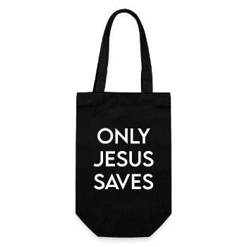 Seul Jésus sauve - Sac à bouteille - noir - Devant