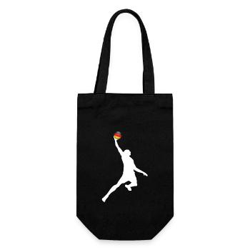 Basketball Sieg Deutschland - Geschenkbeutel für Flaschen - Schwarz - Vorne