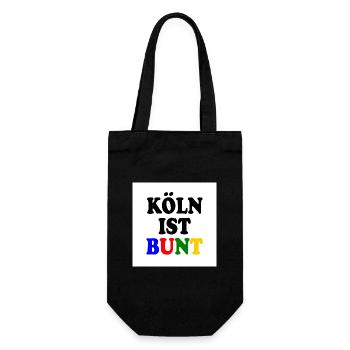 Cologne is colourful - Gift Bag for Bottles - black - Front