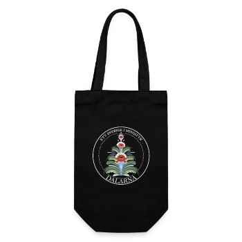 Kurdish Dalian white text - Gift Bag for Bottles - black - Front