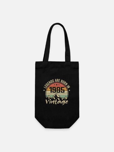 Bursdagsgave 1985 Vintage 1985 Retro 1985 - Gavepose for flasker - svart