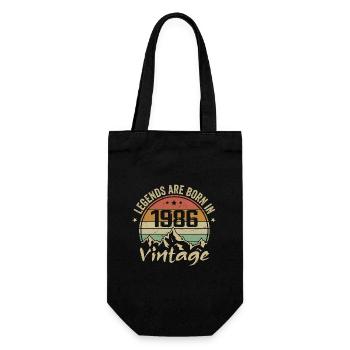 Cadeau Anniversaire 1986 Vintage 1986 Retro 1986 - Sac à bouteille - noir - Devant