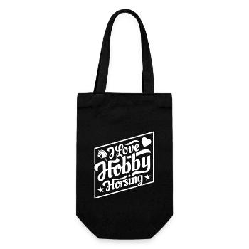 J’aime Hobby Horsing - Coeur - Hobby - Sac à bouteille - noir - Devant