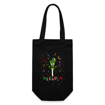 Lauch Helauch - Geschenkbeutel für Flaschen - Schwarz - Vorne