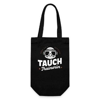 Tauchtrainerin Meer Abenteuer Tauchgang Geschenk - Geschenkbeutel für Flaschen - Schwarz - Vorne