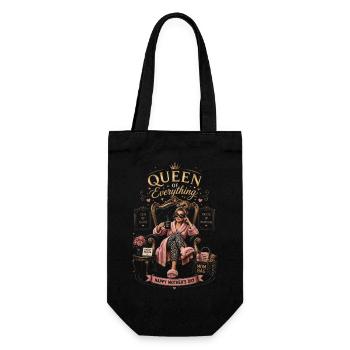 Humour Reine de Tout – Maman Queen- Fête des mères - Gift Bag for Bottles - black - Front