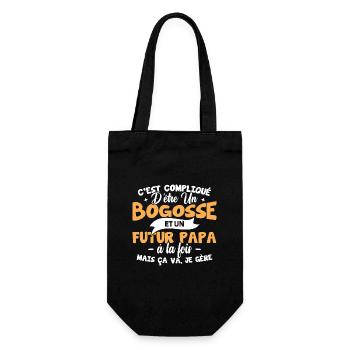 bogosse et futur papa - Sac à bouteille - noir - Devant