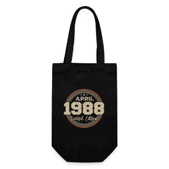 Avril 1988 Cadeau D'anniversaire Avril 1988 Retro - Sac à bouteille - noir - Devant
