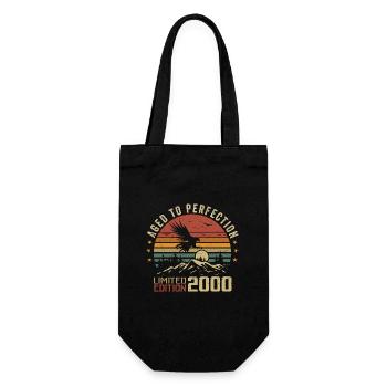 Vintage 2000 Limited Edition 2000 Retro 2000 - Gift Bag for Bottles - black - Front