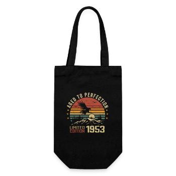 Jahrgang 1953 Limitierte Auflage 1953 Retro 1953 - Geschenkbeutel für Flaschen - Schwarz - Vorne