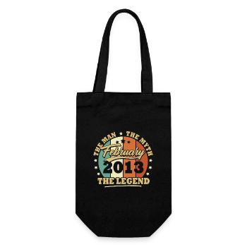 Février 2013, 10 Ans Anniversaire garçon et fille - Sac à bouteille - noir - Devant
