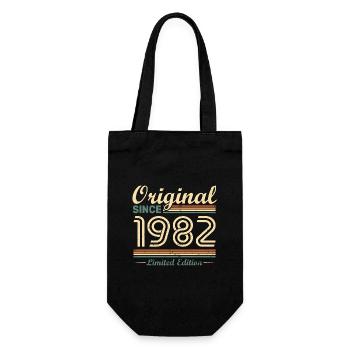 Original 1982 Vintage cadeau d'Anniversaire Rétro - Sac à bouteille - noir - Devant