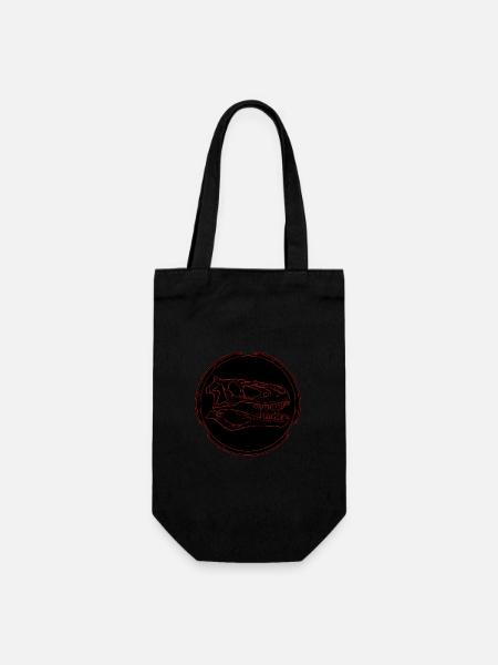 Daspletosaurus Fossilschädel - Geschenkbeutel für Flaschen - Schwarz