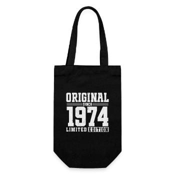 Original depuis 1974 Vintage Vintage anniversaire - Sac à bouteille - noir - Devant