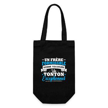 Un frère formidable donne un tonton exceptionnel - Sac à bouteille - noir - Devant