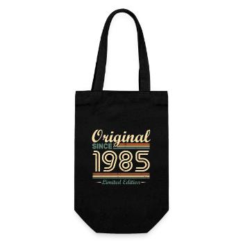 Original 1985 Vintage cadeau d'Anniversaire Rétro - Sac à bouteille - noir - Devant
