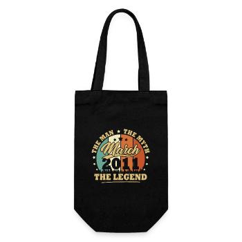 Mars 2011, 12 Ans Anniversaire garçons et filles - Sac à bouteille - noir - Devant