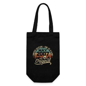 May 2007 Birthday May 2007 Gift 2007 May - Gift Bag for Bottles - black - Front