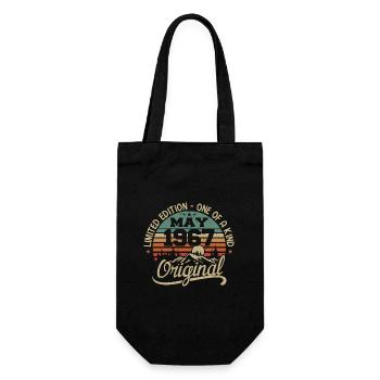 Mai 1967 anniversaire Mai 1967 cadeau 1967 Mai - Sac à bouteille - noir - Devant