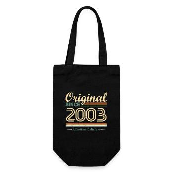 Original 2003 Vintage cadeau d'Anniversaire Rétro - Sac à bouteille - noir - Devant