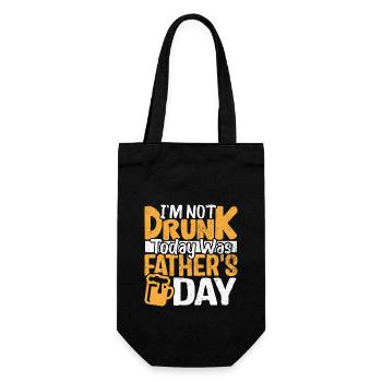 Daddy Humor Gift for Father's Day - Gift Bag for Bottles - black - Front