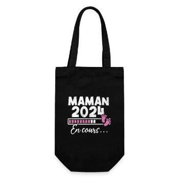 Maman 2024 En Cours - Sac à bouteille - noir - Devant