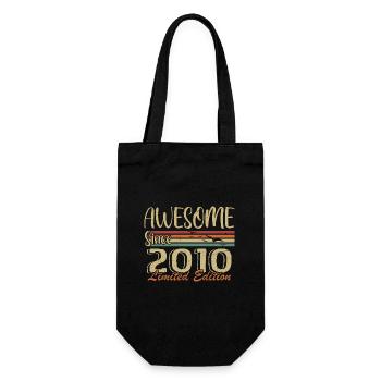 Les légendes sont nées en 2010 Vintage 2010 - Sac à bouteille - noir - Devant