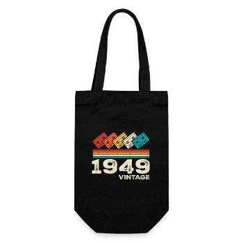 Legendary Since 1949 Vintage Retro Anniversary - Gift Bag for Bottles - black - Front