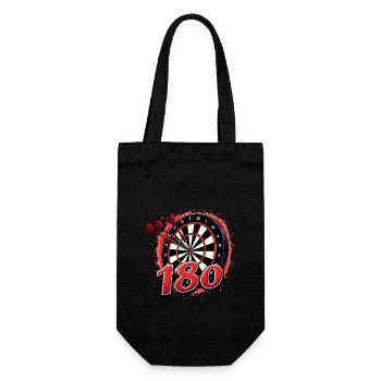 Dart Dartpfeil Darts 180 Dartboard Triple - Geschenkbeutel für Flaschen - Schwarz - Vorne