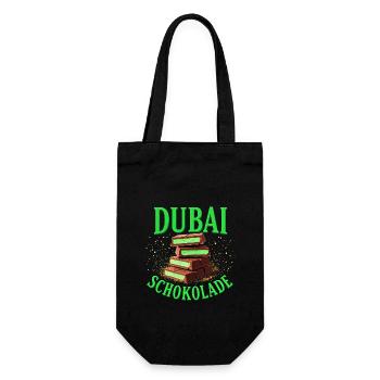 Chocolat de Dubaï - Drôle de dicton - Sac à bouteille - noir - Devant