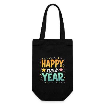Bonne Année Halloween Design pour les dames - Sac à bouteille - noir - Devant