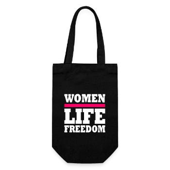 Women life freedom iran - Geschenkbeutel für Flaschen - Schwarz - Vorne