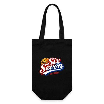 Six Seven Basketball Logo 2019 - Geschenkbeutel für Flaschen - Schwarz - Vorne