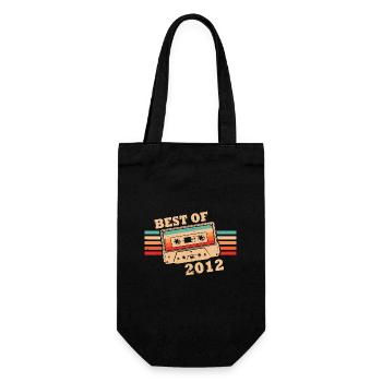 Best Of 2012 Vintage Rétro Cassette - Sac à bouteille - noir - Devant