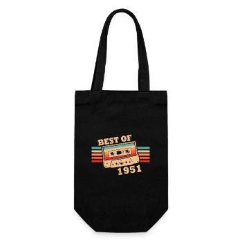 Best Of 1951 Vintage Rétro Cassette - Sac à bouteille - noir - Devant