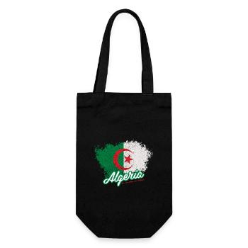 One, two, three, viva l'Algérie - Gift Bag for Bottles - black - Front