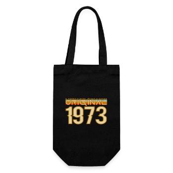 Jahr 1973 Vintage Original - Geschenkbeutel für Flaschen - Schwarz - Vorne