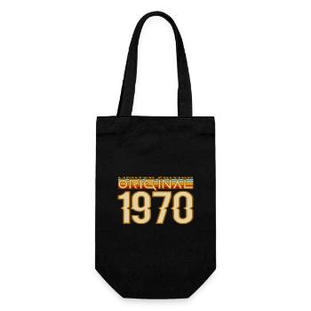 Original 1970 Retro Typography - Gift Bag for Bottles - black - Front
