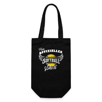 Softball-Shirt Offiziell Spieler Team Geschenk - Geschenkbeutel für Flaschen - Schwarz - Vorne