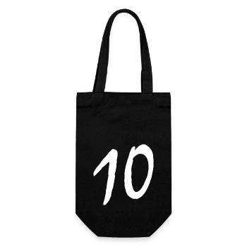 10 - Geschenkbeutel für Flaschen - Schwarz - Vorne