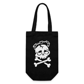 Dreaming skull - Gift Bag for Bottles - black - Front