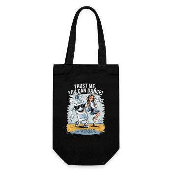 Trust me you can dance. -Vodka - Gift Bag for Bottles - black - Front
