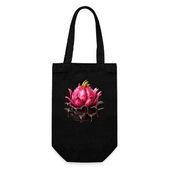 Schmelzende Schokolade Drachenfrucht Fusion Design - Geschenkbeutel für Flaschen - Schwarz - Vorne